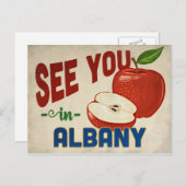 アルバニーニューヨークアップル – ヴィンテージトラベル ポストカード (正面/裏面)