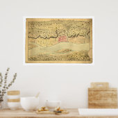 アルバニーニューヨークアーリーマップ1758 ポスター (キッチン)