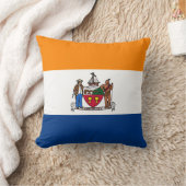 アルバニー国旗（ニューヨーク） クッション (ブランケット)