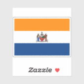 アルバニー国旗、ニューヨーク_G シール (シート)