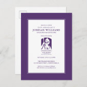 アルバニー大学のアイコンロゴ 案内ポストカード (正面/裏面)