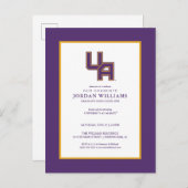 アルバニー大学イニシャルロゴ 案内ポストカード (正面/裏面)