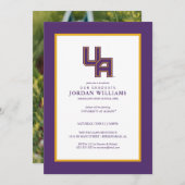 アルバニー大学イニシャルロゴ 案内状 (正面/裏面)