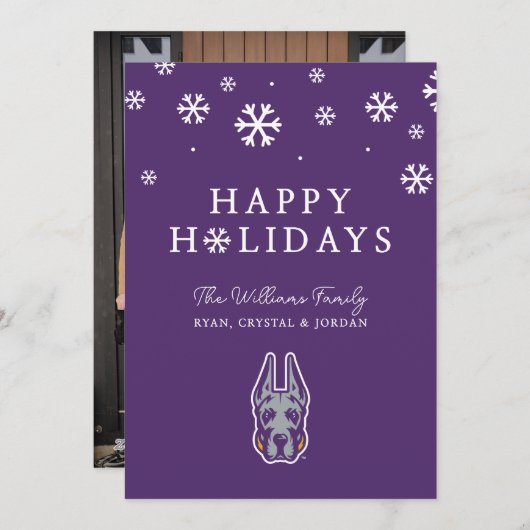 アルバニー大学グレートデンマスコットヘッド シーズンカード (正面/裏面)