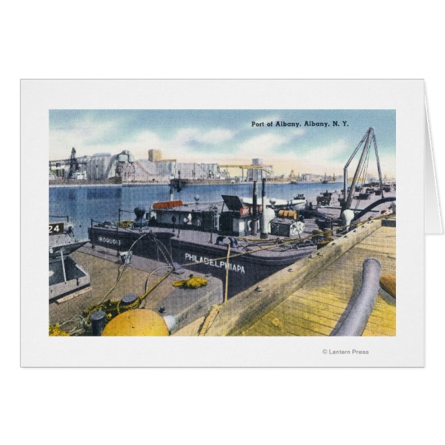 アルバニー港の眺め、SSイロコイ (正面横)