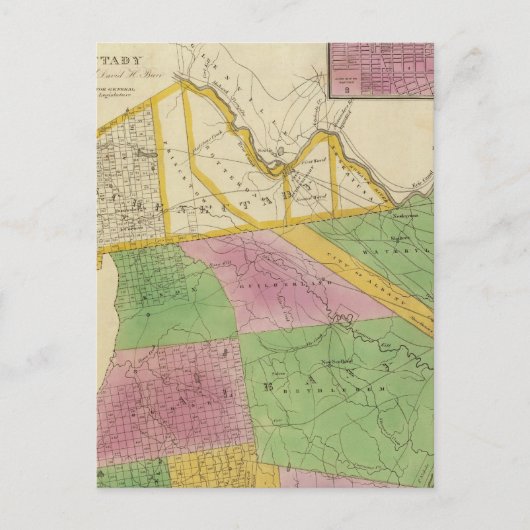 アルバニー郡、スケネクタディ郡 ポストカード (正面)