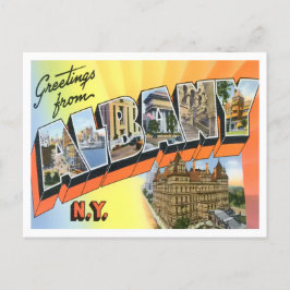 アルバニー，ニューヨークヴィンテージビッグ文字はがき ポストカード