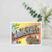 アルバニー,ニューヨークヴィンテージビッグ文字はがき ポストカード (スタンド正面)