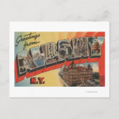 アルバニー, ニューヨーク - 大きな文字のシーン 2 ポストカード (正面)