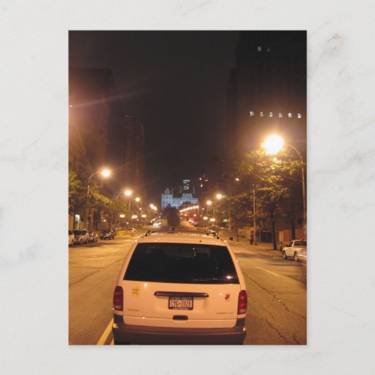 アルバニーat night:州通りヒル ポストカード (正面)