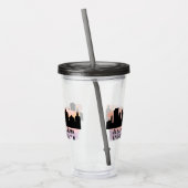 アルバニーNYシティスカイライン アクリルタンブラー (左)