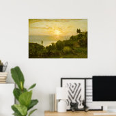 アルバノ湖 – ジョージ・インネスファインアートポスター ポスター (ホームオフィス)