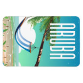 アルバハンモックビーチ旅行ポスター マグネット (横)