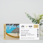 アルババケーション旅行ギフトチケット搭乗券 (スタンド正面)
