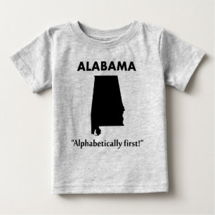 アルババマ - アルファベット順で最初 ベビーTシャツ