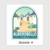 アルバベロイタリア旅行アートヴィンテージ シール (シート)