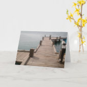 アルバボート波止場グリーティングカード カード (黄色い花)