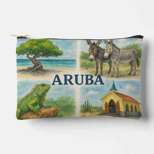 アルバマルチビュー水彩画 アクセサリーポーチ (正面)
