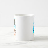 アルバミニマルアイラカリブのンドバケーション コーヒーマグカップ (中央)