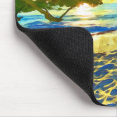 アルバミニマルアイランドカリブのビーチシーナリー マウスパッド (コーナー)