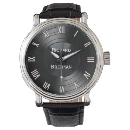 アルバムのレコパーソナライズされたードノベルティ 腕時計