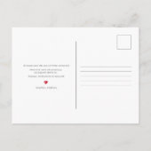 アルバムの表紙の日付の保存 案内ポストカード (裏面)