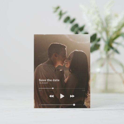 アルバムの表紙の日付の保存 案内ポストカード (スタンド正面)