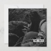 アルバムカバーウイルスのトレンド保存日付招待状 招待状 (正面)