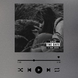 アルバムカバーウイルスのトレンド保存日付招待状 招待状