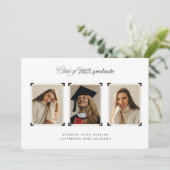 アルバムコーナー卒業発表の写真 招待状 (スタンド正面)