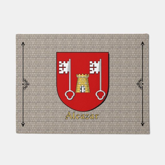 アルバムストーンのアルカサルヒストリカルシールド ドアマット (正面)