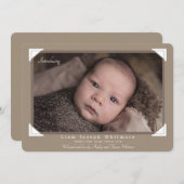 アルバムフォトコーナー誕生の発表 案内状 (正面/裏面)