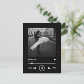 アルバムユニークカバー音楽ソングウイルス日付を保存 ポストカード (スタンド正面)