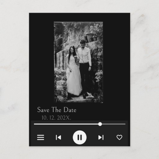 アルバムユニークカバー音楽ソングウイルス日付を保存 ポストカード (正面)