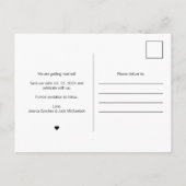 アルバムユニークカバー音楽ソングウイルス日付を保存 案内ポストカード (裏面)