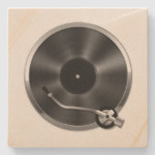 アルバムレコードプレーヤーコースター ストーンコースター (正面)