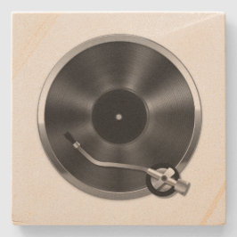 アルバムレコードプレーヤーコースター ストーンコースター