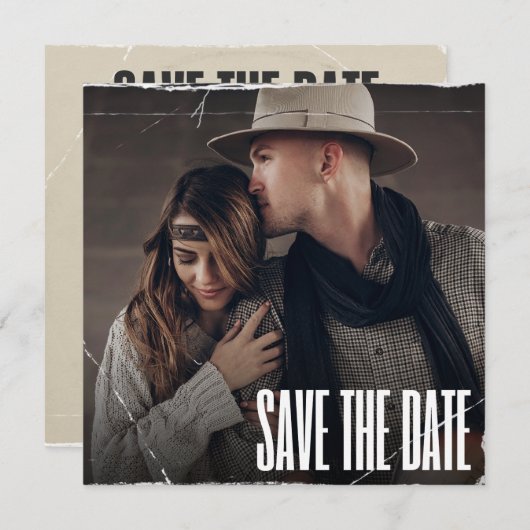 アルバム表紙フォトウェディング日付の保存 セーブザデート (正面/裏面)