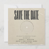 アルバム表紙フォトウェディング日付の保存 セーブザデート (裏面)