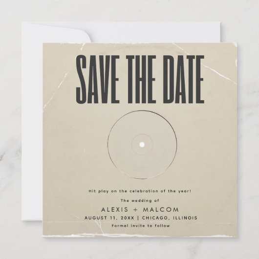 アルバム表紙フォトウェディング日付の保存 セーブザデート (裏面)