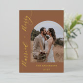 アルバム 写真 メリー 結婚式 クリスマス ゴールド 箔シーズンカード (立ち正面)