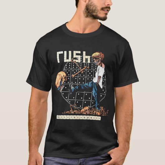 アルバム RushBand - ロール・ザ・ボーンズ Tシャツ (正面)
