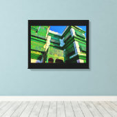 アルバラドグリーン建物 キャンバスプリント (インサイチュ (ウッドフロア))