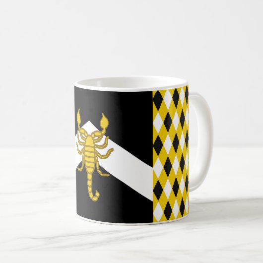 アルバラン人気バッジコーヒーマグ コーヒーマグカップ (正面右)