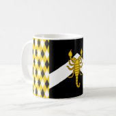 アルバラン人気バッジコーヒーマグ コーヒーマグカップ (正面左)