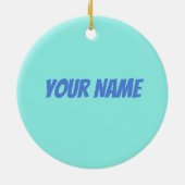 アルバレトロカリブのアイランドとフラミンゴヴィンテージ セラミックオーナメント (裏面)