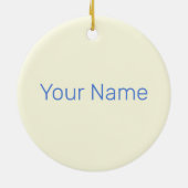 アルバレトロカリブのアイランドとフラミンゴヴィンテージ セラミックオーナメント (裏面)