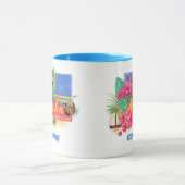 アルバレトロカリブのアイランドとフラミンゴヴィンテージ マグカップ (中央)