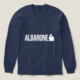 アルバローネ・ギャングシルエット グラフィック - ホワイト トライブレンドTシャツ