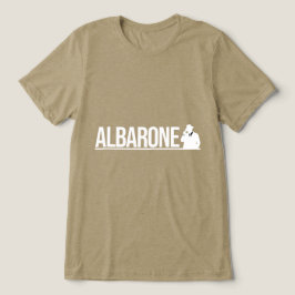 アルバローネ・ギャングシルエット グラフィック - ホワイト トライブレンドTシャツ